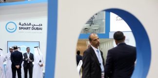 Dubai to extend roll out of free Wi-Fi in all of emirate Smart Dubai’s pavilion at Gitex Technology Week. Pawan Singh / The National