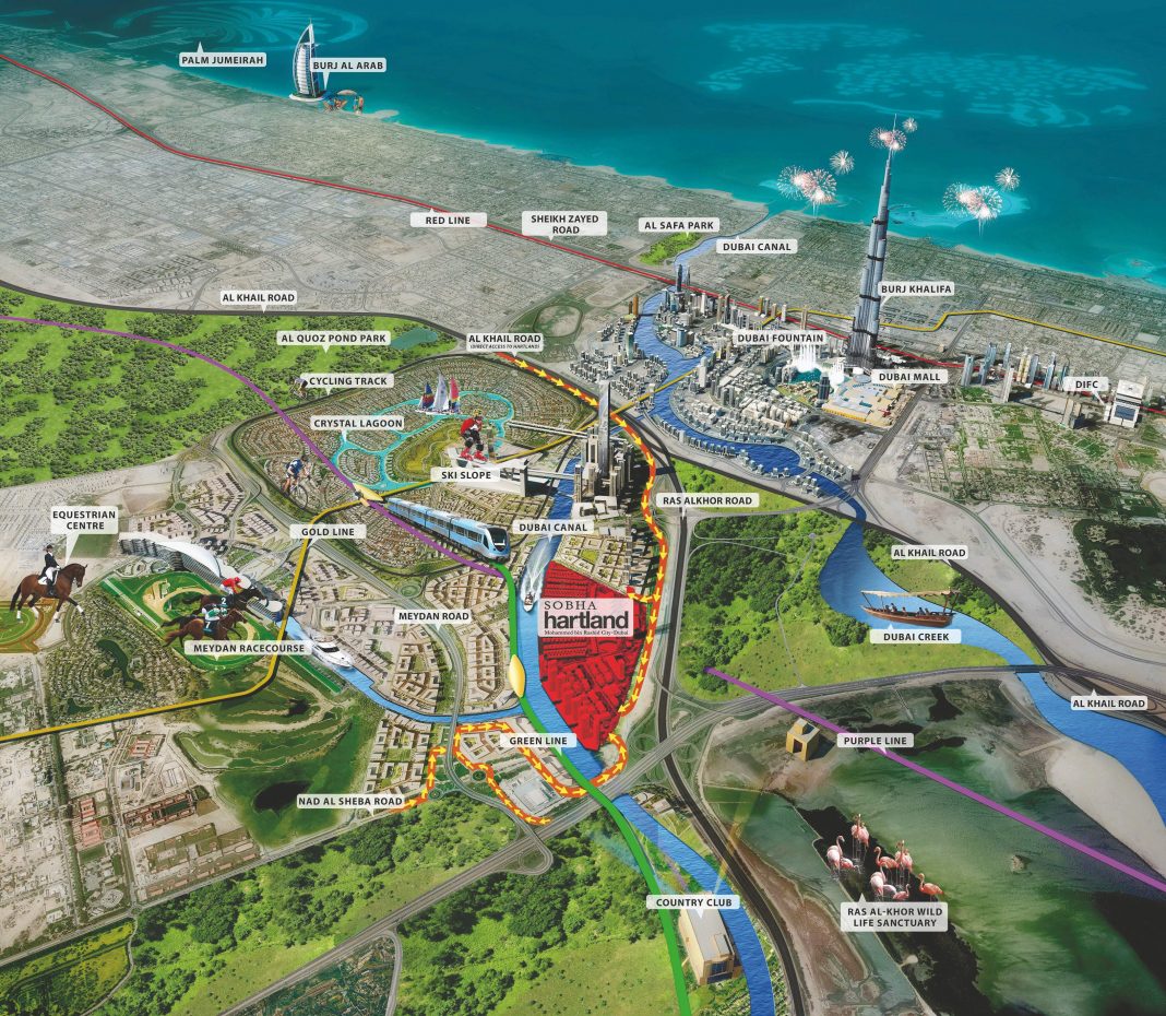 Sobha Group has unveiled new land plots for investors and end users within Sobha Hartland, a freehold community on the Dubai Water Canal and in Mohammed Bin Rashid Al Maktoum City.