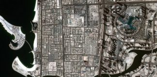 Dubai Canal captured from space