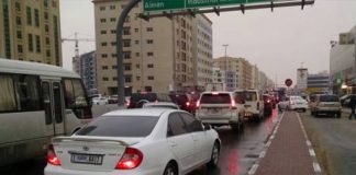 Dubai faces traffic snarls in rain, temperature dips to 12°C