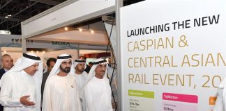 Mohammed bin Rashid tours Middle East Rail Exhibition