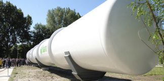 Dutch testing tube unveiled for Hyperloop transport system