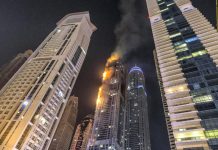 Video: Massive fire at Torch Tower in Dubai Marina brought under control
