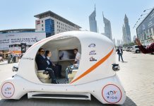 Driverless vehicles to free up UAE parking spaces? A demonstration of a 3D printed autonomous green car manufactured in the UAE during the 36th Gitex Technology Week in Dubai last year. Image Credit:Ahmed Ramzan/Gulf News Archives