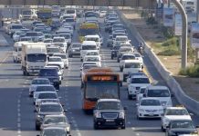 UAE Traffic: Heavy congestion on roads in and out of Dubai