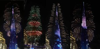 Surprise New Year 2018 celebrations at Burj Khalifa