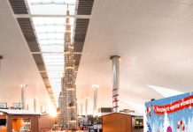 Gingerbread Burj Khalifa welcomes Dubai airport visitors