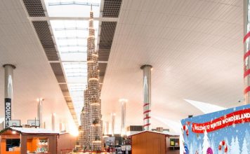 Gingerbread Burj Khalifa welcomes Dubai airport visitors