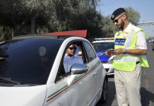 Dh400 fine for changing lanes without signal in Abu Dhabi