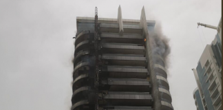 Video: Fire in Dubai Marina building put out