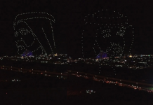 Video: 300 drones draw pictures of UAE leaders; set world record Video: 300 drones draw pictures of UAE leaders; set world record