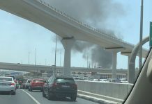Fire breaks out near Dubai Metro station in Deira Fire breaks out near Dubai Metro station in Deira