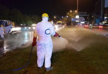 Coronavirus in UAE: Massive cleaning operations underway Car parking areas, kerbs and streets were cleaned and sprayed with disinfectants to ensure the safety of residents.