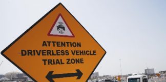 Starting trial run of autonomous vehicle at Expo 2020 site Starting trial run of autonomous vehicle at Expo 2020 site