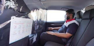Dubai Taxi installs “isolators” to avoid risks of COVID-19 infection